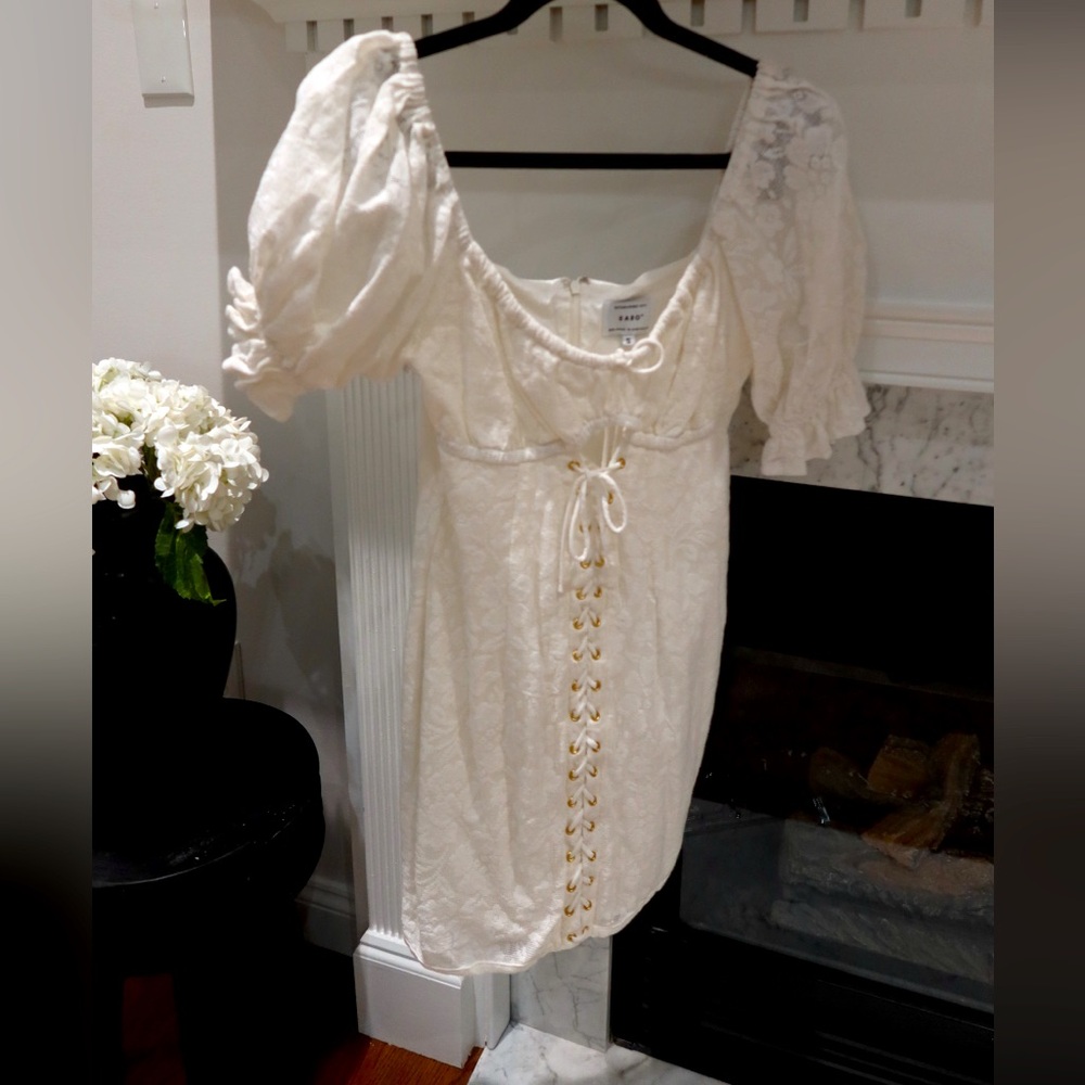 Sabo skirt, bridal mini dress